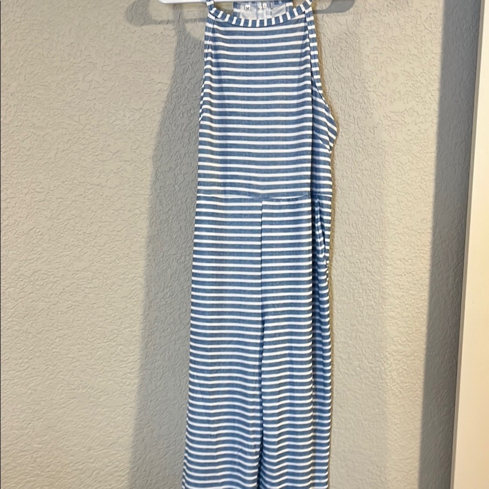 Blue Striped Jumpsuit NEW